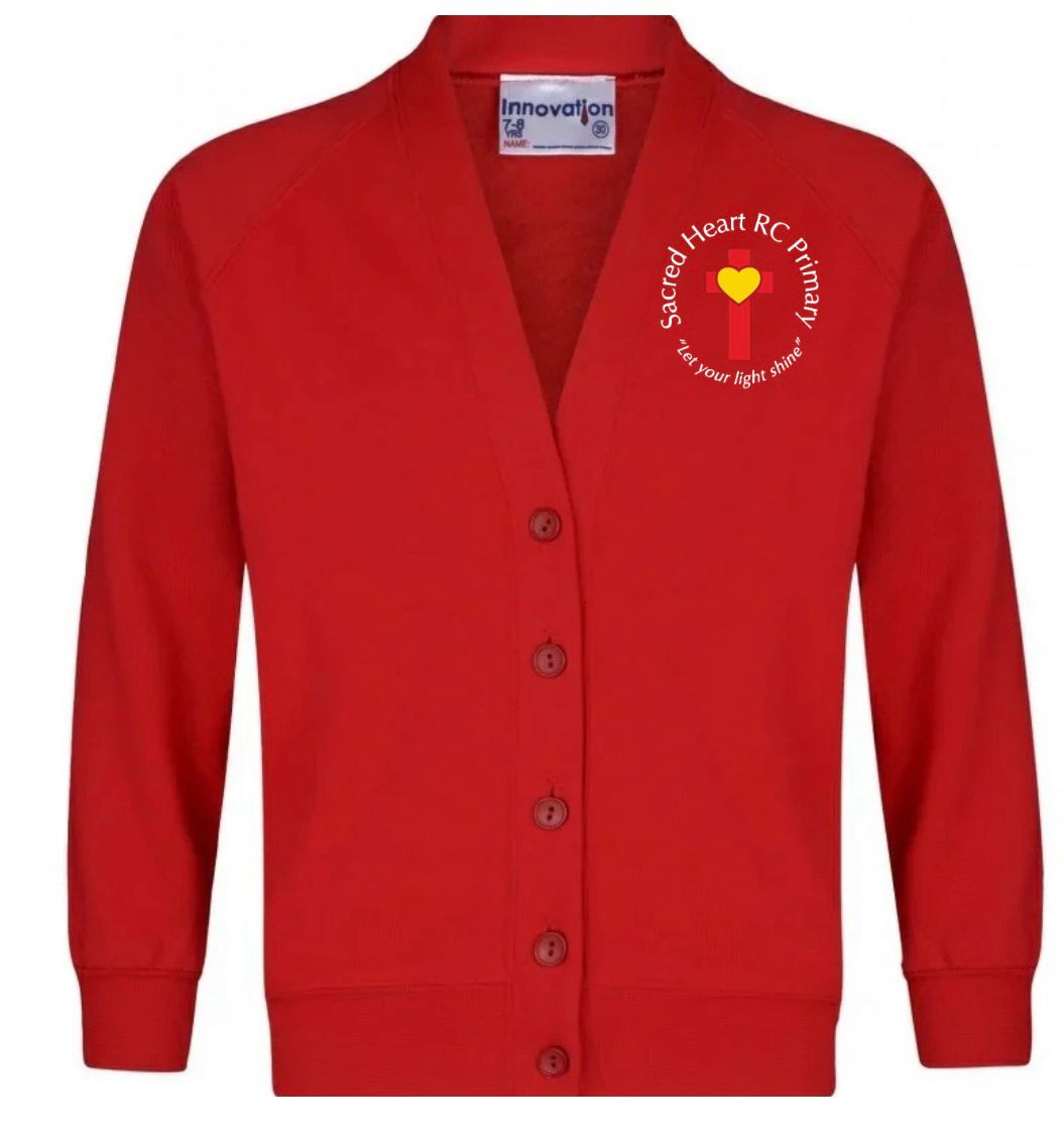 Sweatshirt Cardigan - Sacred Heart Primary School Colne