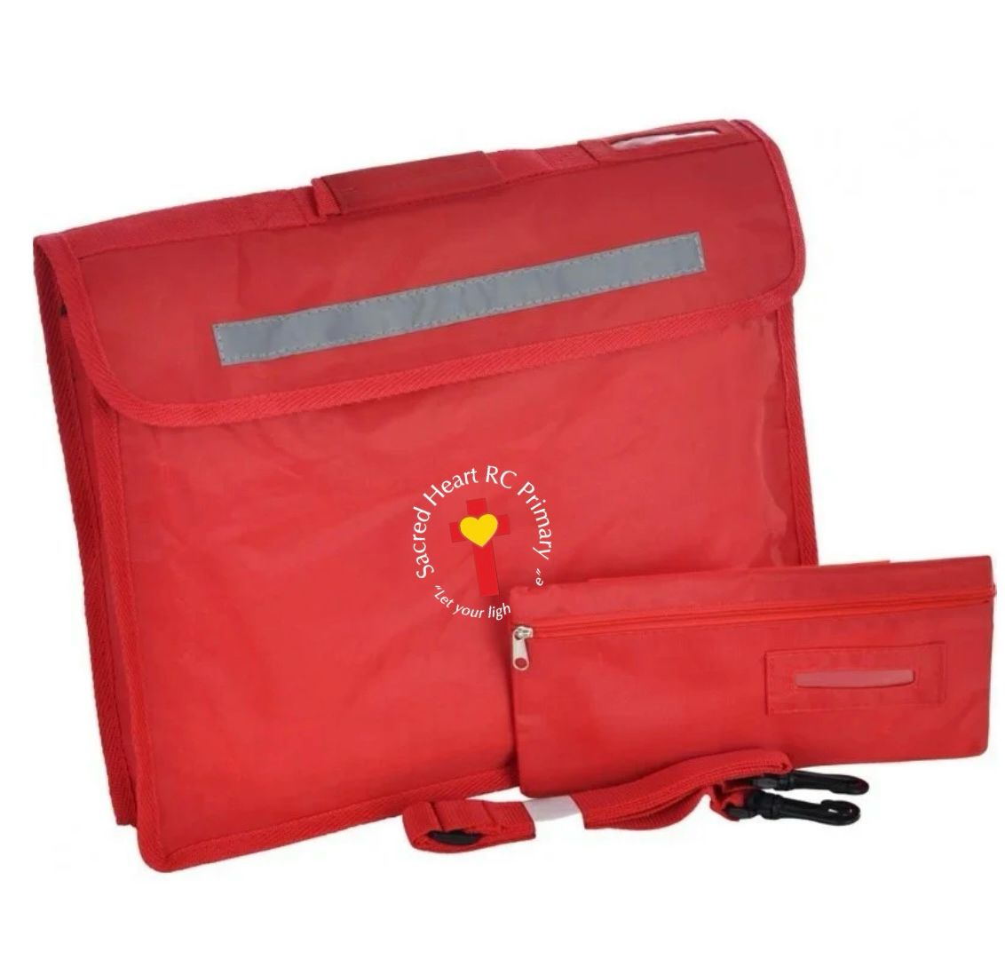 Premium Bookbag With Pencil Case - Sared Heart Primary School Colne