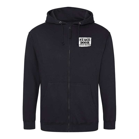 Adults Black Zip Hoodie