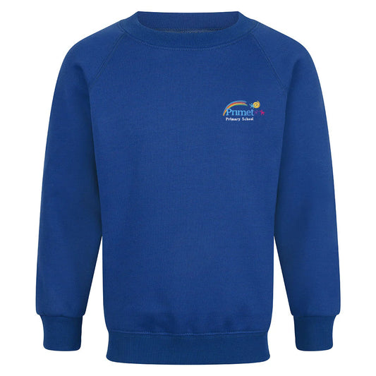 Round/Crew Neck Sweatshirt - Primet Primary Colne