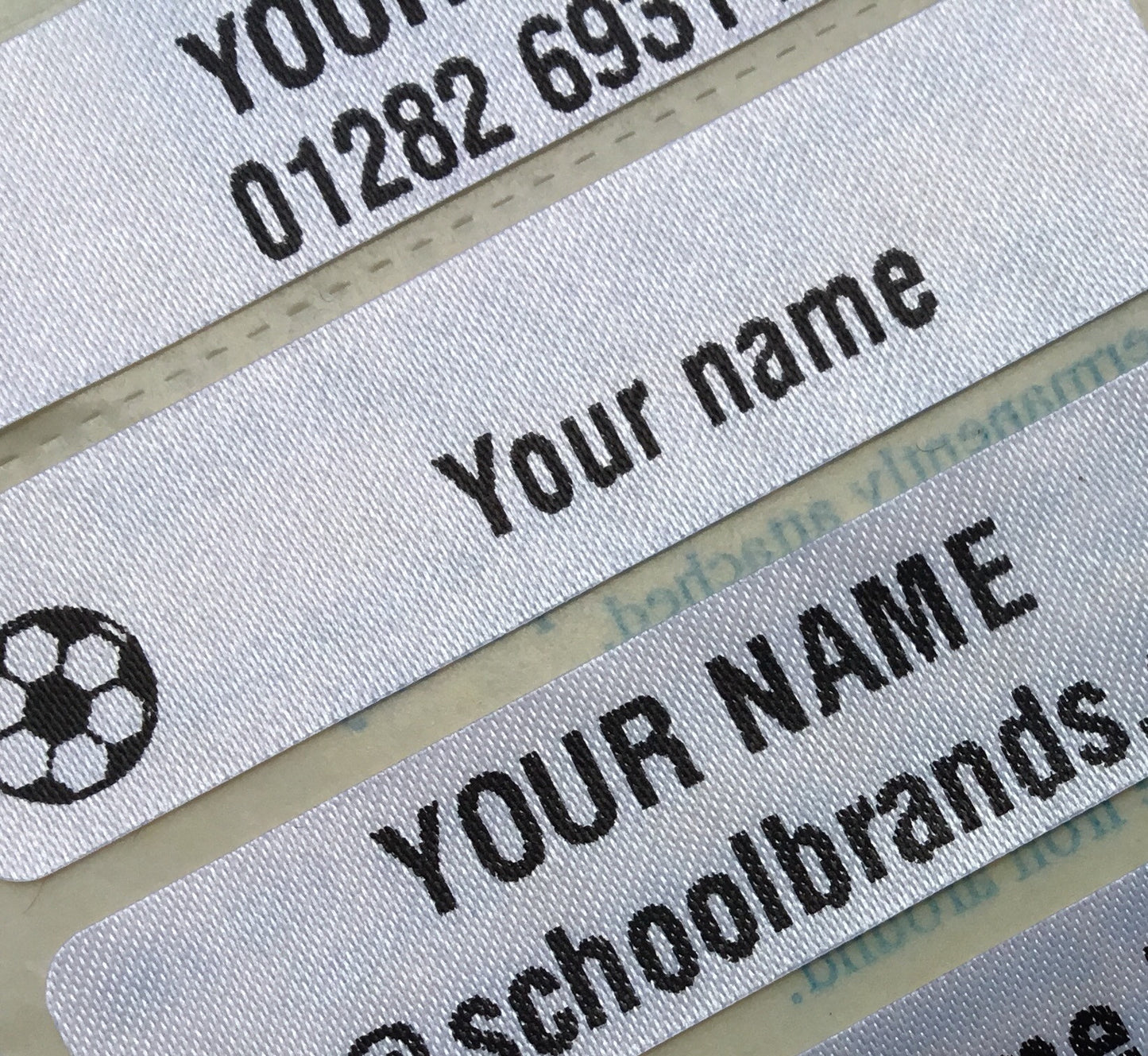 2 x IRON-ON NAME LABELS - School Brands